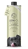 Annimally Leinöl für Hunde 500ml - Leinsamenöl kaltgepresst reich an Omega 3 & 6 Fettsäuren &...