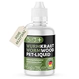 GreenPet Wurm Kraut Pet Liquid Tropfen Flüssig - Natürliche Wurmkur Alternative, vor, bei & nach...