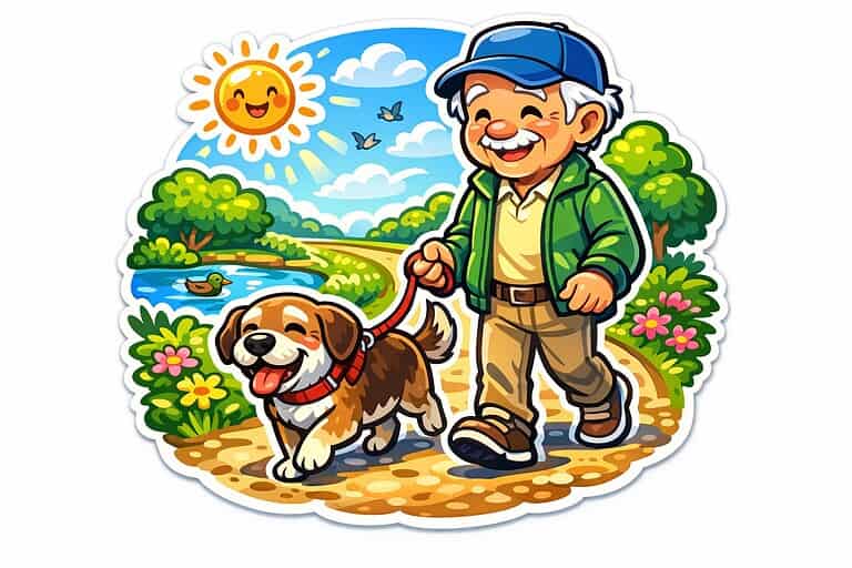 How often should you really walk your old dog?